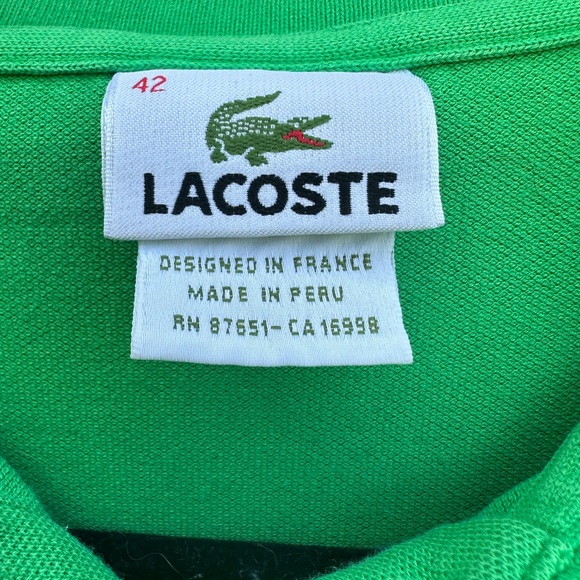 GUC - Green Lacoste Polo Shirt - Size Women’s M - Picture 3 of 8